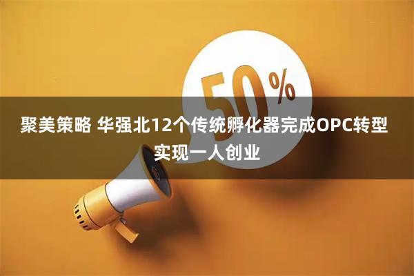 聚美策略 华强北12个传统孵化器完成OPC转型 实现一人创业